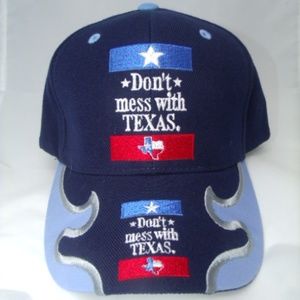Pride Don't Mess With Texas State Blue Cap Adjus